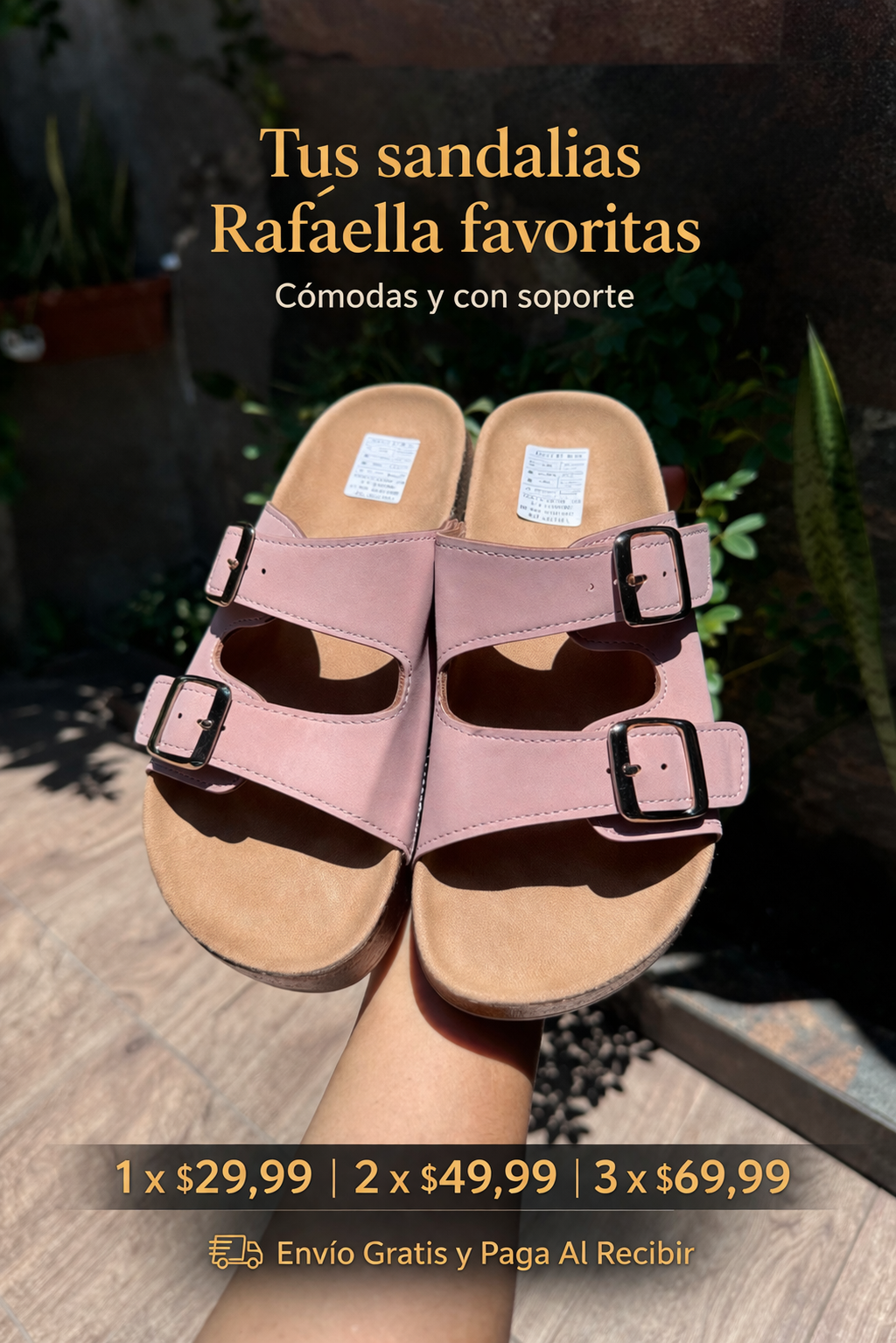 Tus nuevas sandalias Rafaela